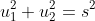 u_1^2+u_2^2=s^2