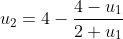 u_2=4-\frac{4-u_1}{2+u_1}