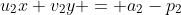 u_2x+v_2y = a_2-p_2
