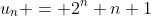 u_n = 2^n+n+1
