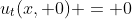 u_t(x, 0) = 0