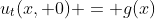 u_t(x, 0) = g(x)