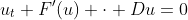 u_t+F'(u) \cdot Du=0