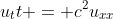u_tt = c^2u_{xx}