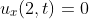 u_x(2,t)=0