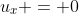 u_x = 0