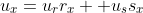 u_x=u_rr_x+ u_ss_x