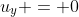 u_y = 0
