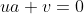 ua+v=0