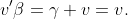 v'\beta=\gamma v=v.