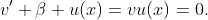 v' \beta u(x)=vu(x)=0.