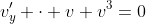 v'_y \cdot v+v^3=0