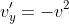 v'_y=-v^2