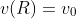 v(R)=v_0