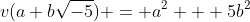v(a+b\sqrt{-5}) = a^2 + 5b^2