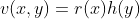 v(x,y)=r(x)h(y)