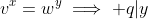 v^x=w^y\implies q|y