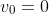v_{0}=0
