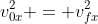 v_{0x}^2 = v_{fx}^2