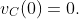 v_{C}(0)=0.