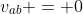 v_{ab} = 0