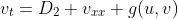 v_{t}=D_{2} v_{xx}+g(u,v)
