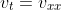 v_{t}=v_{xx}