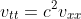 v_{tt}=c^2v_{xx}