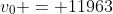 v_0 = 11963~m/s