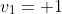 v_1= 1