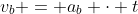 v_b = a_b \cdot t