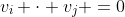 v_i \cdot v_j =0