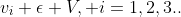 v_i \epsilon V, i=1,2,3..