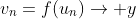 v_n=f(u_n)\rightarrow y