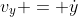 v_y = \dot{y}
