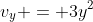v_y = 3y^2