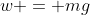 w = mg