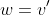 w=v'