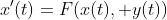 x'(t)=F(x(t), y(t))