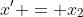 x' = x_2