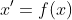 x'=f(x)