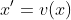 x'=v(x)