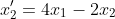 x'_2=4x_1-2x_2