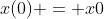 x(0) = x0