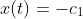 x(t)=-c_1\;e^{-3t}+ (3/2)c_2\;e^{2t}
