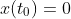 v(t_0+0.2)\approx\pm1.81\;|\;x(t_0)=0