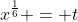 x^{\frac{1}{6}} = t