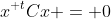 x^{\textsc t}Cx = 0