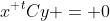 x^{\textsc t}Cy = 0