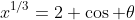 x^{1/3}=2 \cos \theta